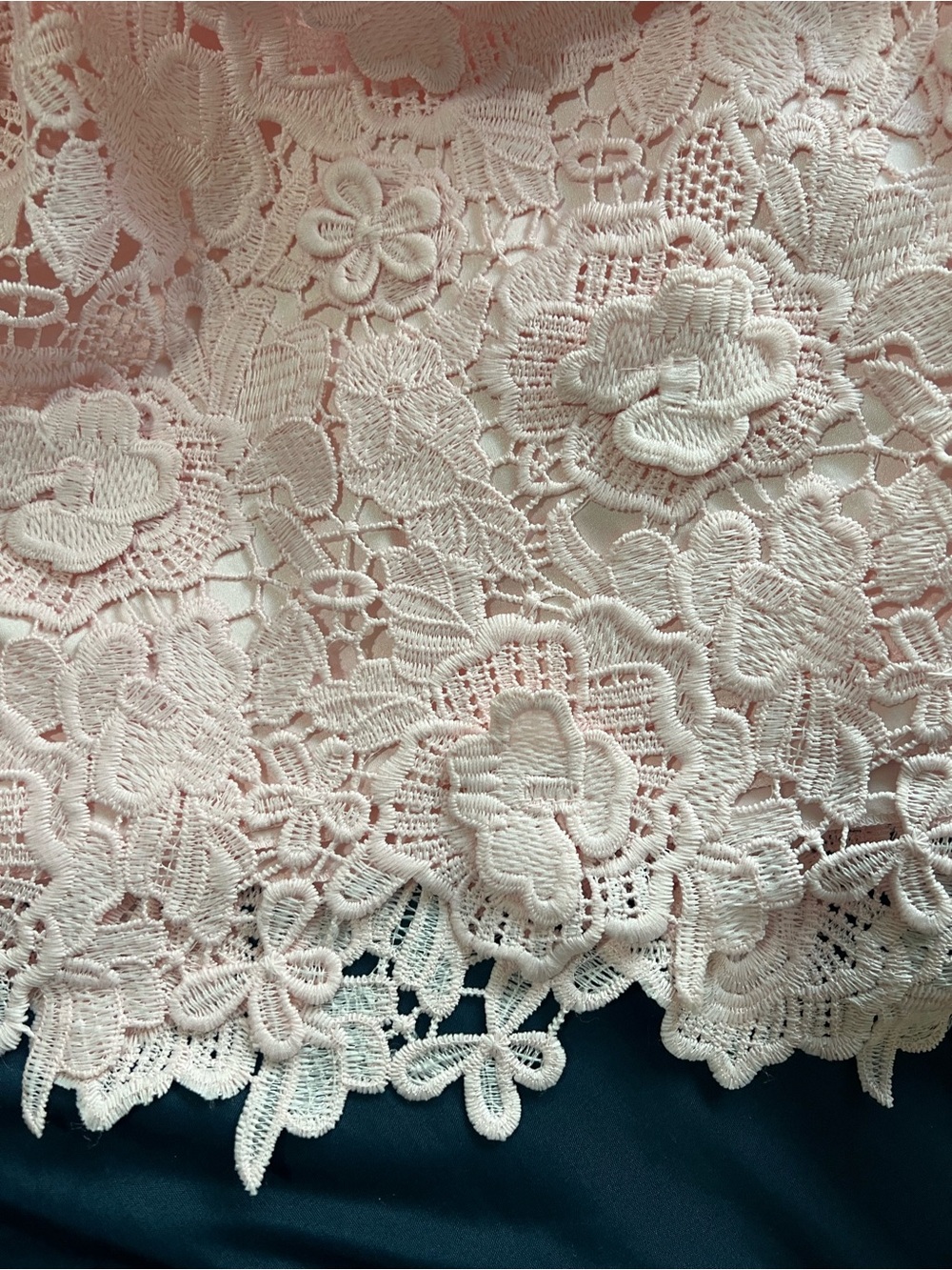 Altar'd State Soft Pink Satin-Lined Lace Mini Dress - Picture 3 of 4